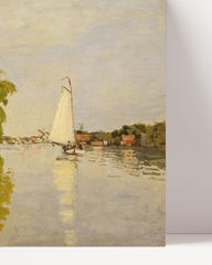 After Hover: Claude Monet - Häuser am Ufer der Zahn (1871)