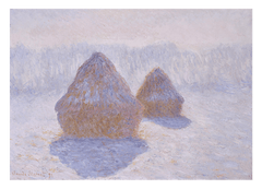 Claude Monet - Heuhaufen (Effekt von Schnee und Sonne) (1891)