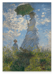 Claude Monet - Frau mit Sonnenschirm - Madame Monet mit ihrem Sohn (1867)