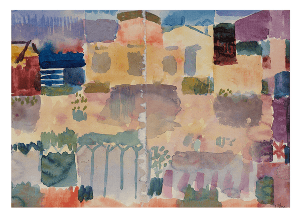 Paul Klee - Garten in St. Germain, Das Europäische Vierteil nahe Tunis (1914)