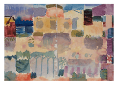 Paul Klee - Garten in St. Germain, Das Europäische Vierteil nahe Tunis (1914)