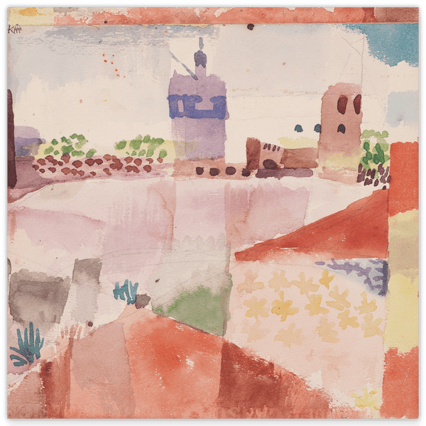 Paul Klee - Hammamet (Tunesien) und ihre Moschee (1914)