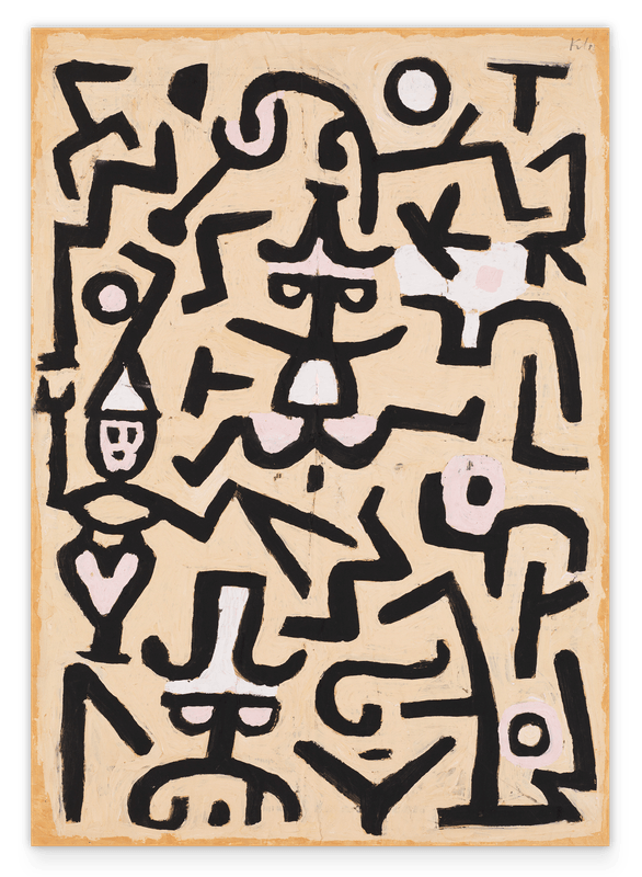 Paul Klee - Das Flugblatt des Komödianten (1938)