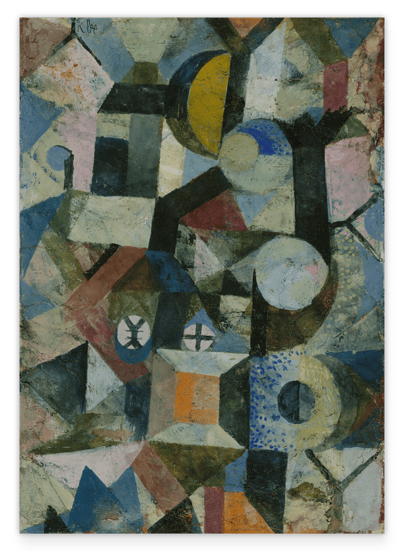 Paul Klee - Komposition mit dem gelben Halbmond und dem Y (1918)