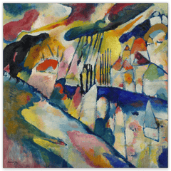 Wassily Kandinsky - Landschaft mit Regen (1913)