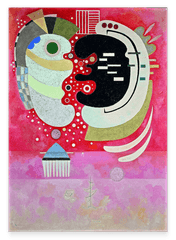 Wassily Kandinsky - Zwischen Zweien (1934)