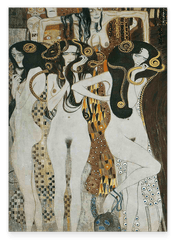 Gustav Klimt - Beethovenfries (linker Teil) (1901)