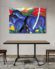 After Hover: Franz Marc - Die großen blauen Pferde (1911)