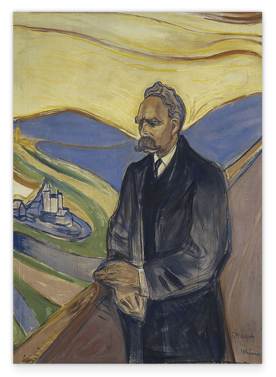 Edward Munch - Portrait von Friedrich Nietzsche (1906)