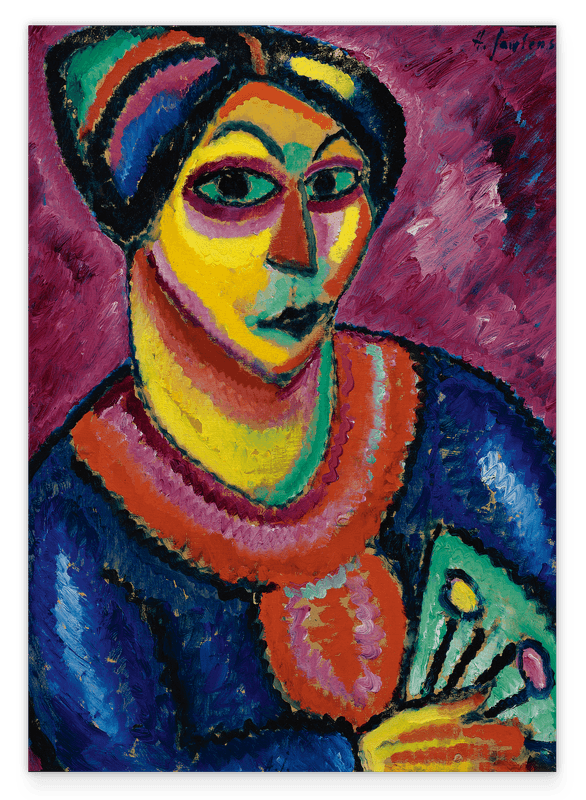 Alexej von Jawlensky - Frau mit grünem Fächer