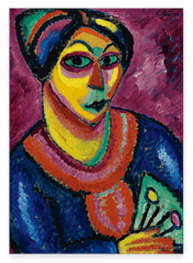 Alexej von Jawlensky - Frau mit grünem Fächer