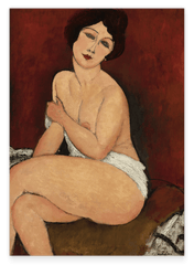 Amedeo Modigliani - Sitzende Nackte auf Divan