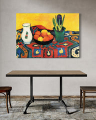 After Hover: August Macke - Stillleben Still Life Hyacinths Carpet