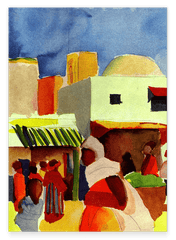 August Macke - Markt in Tunis