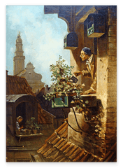 Carl Spitzweg - Im Dachstübchen