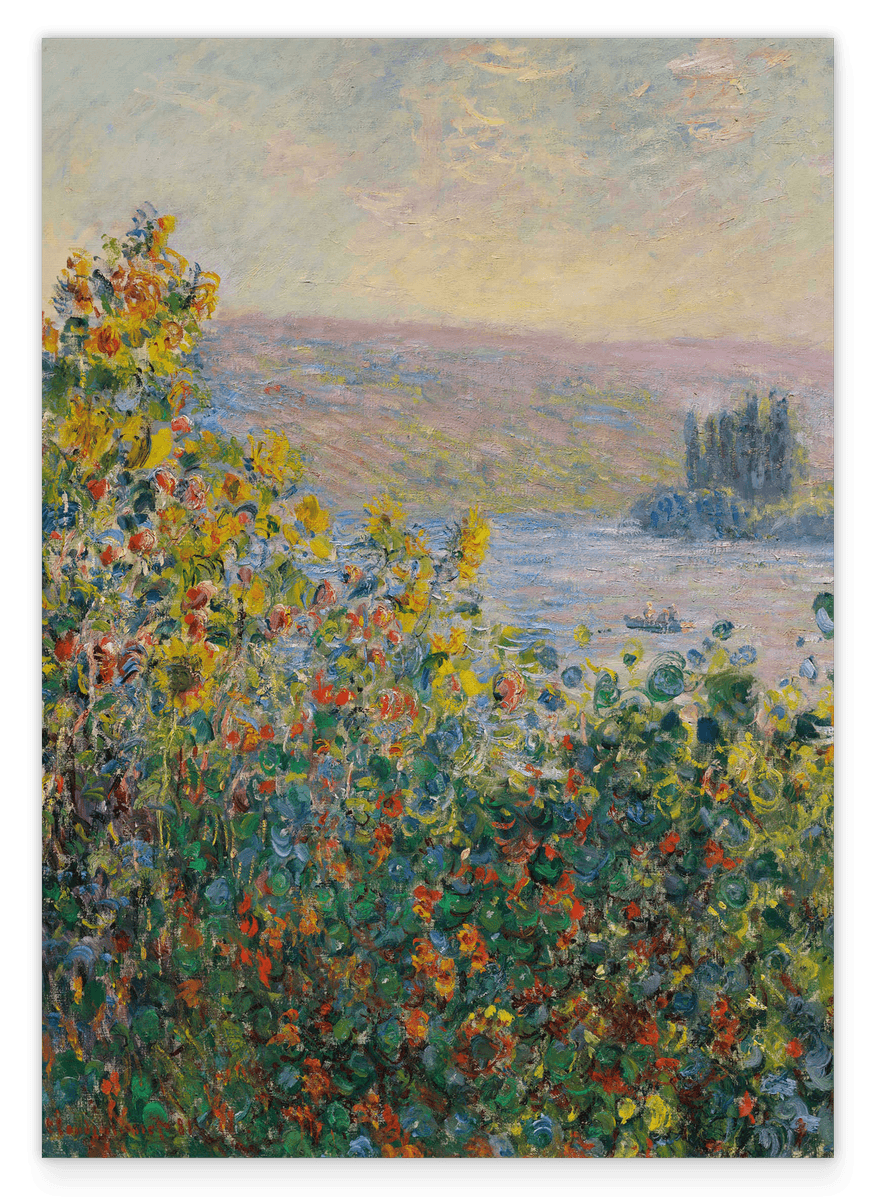 Claude Monet - Blumenbeete in Vetheuil