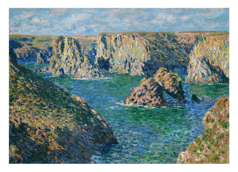 Claude Monet - Der Felsen von Guibel