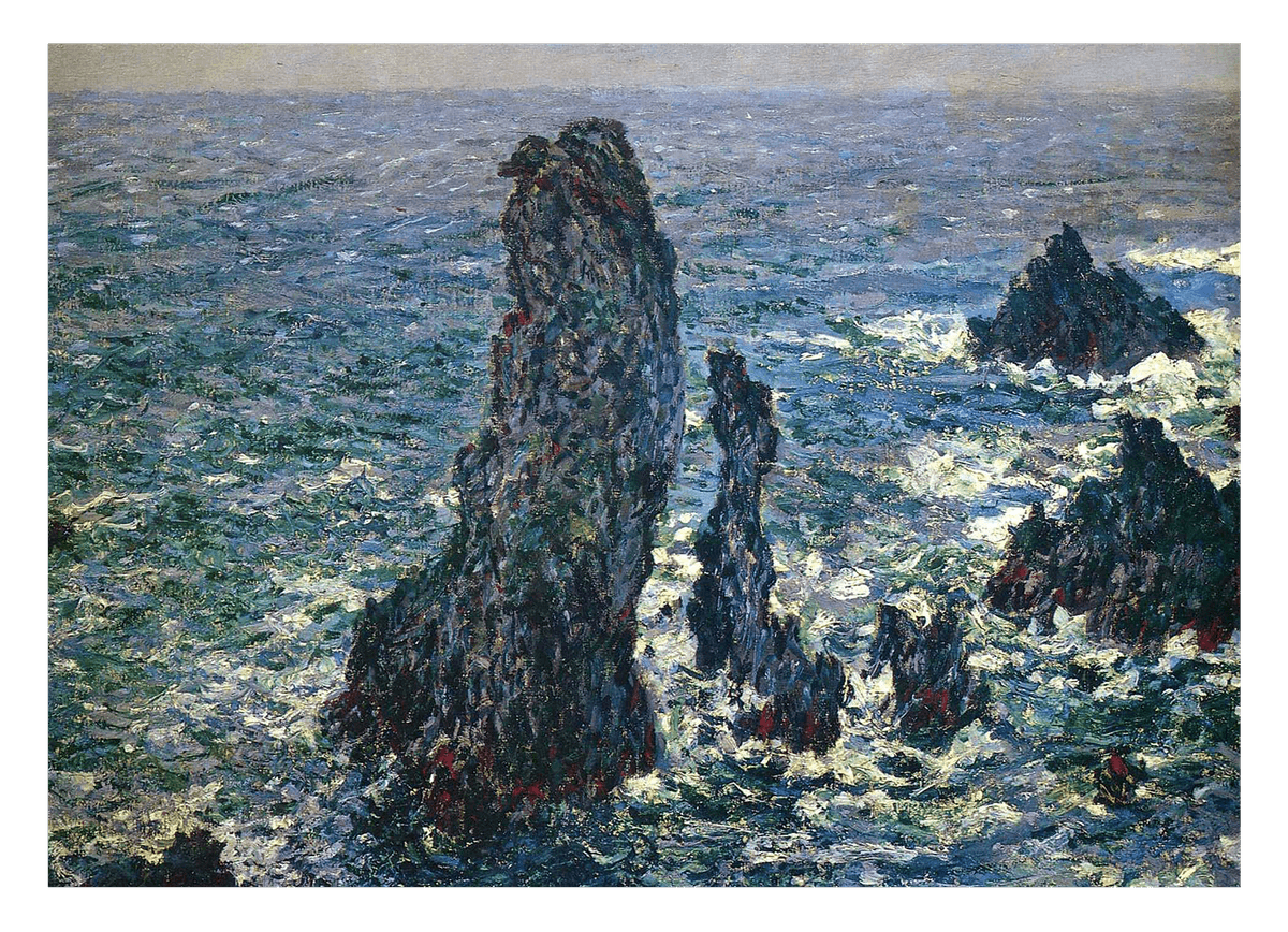 Claude Monet - Felsen bei Belle-Ile