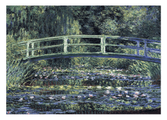 Claude Monet - Seerosen und japanische Brücke