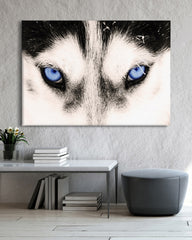 After Hover: Blaue Husky-Augen
