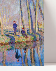 After Hover: Claude Monet - Pierre Hoschede und Michel Monet am Ufer der Epte