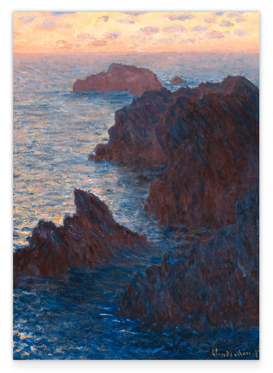 Claude Monet - Felsen in Belle-ile, Port-Domois