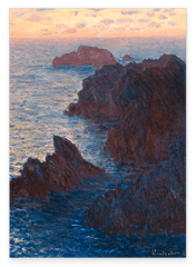 Claude Monet - Felsen in Belle-ile, Port-Domois