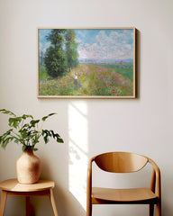 After Hover: Claude Monet - Wiese mit Pappeln