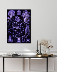 After Hover: Ernst Haeckel - Kunstformen des Meeres in violett