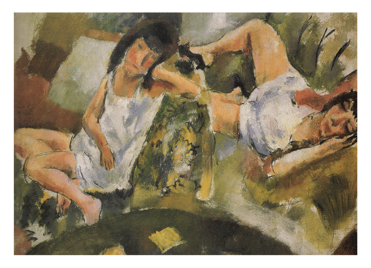 Jules Pascin - Zwei Frauen entspannen