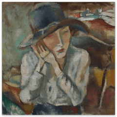 Jules Pascin - Frau mit Hut