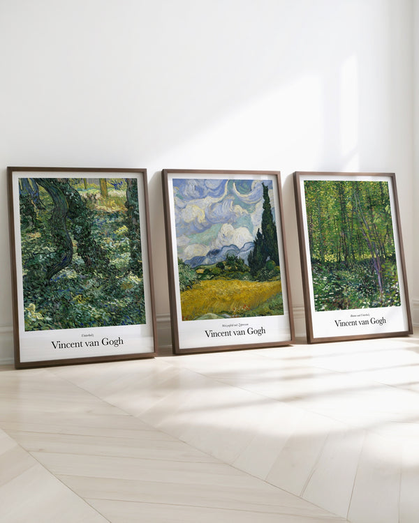 Set aus 3 Postern: Natur Klassiker von Vincent van Gogh