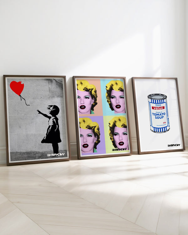 Set aus 3 Postern: Banksy Klassiker