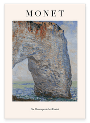 Claude Monet - Museum-Poster Die Manneporte bei Étretat