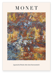 Claude Monet - Museum-Poster Japanische Brücke über dem Seerosenteich