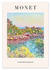 Claude Monet - Museum-Poster Landschaft bei Montecarlo