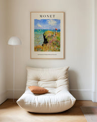After Hover: Claude Monet - Museum-Poster Spaziergang auf Klippen-Ebene bei Pourville