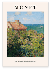 Claude Monet - Museum-Poster Fischer-Häuschen in Varengeville