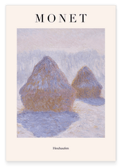 Claude Monet - Museum-Poster Heuhaufen