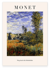 Claude Monet - Museum-Poster Weg durch die Mohnfelder