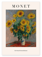 Claude Monet - Museum-Poster Ein Strauß Sonnenblumen