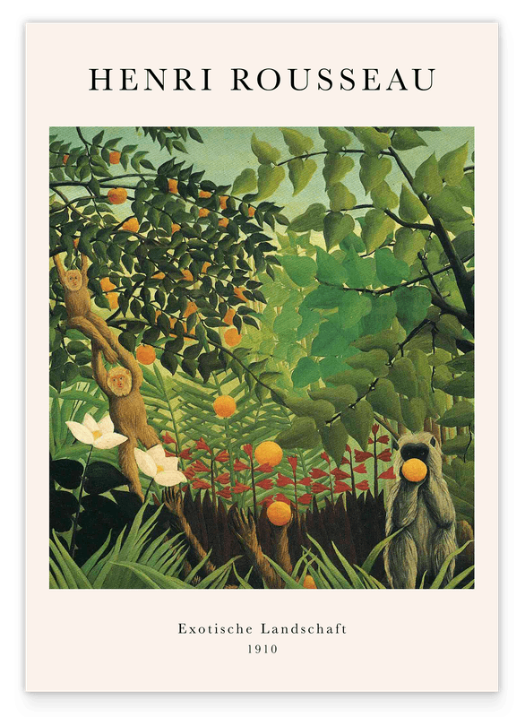 Henri Rousseau - Museum-Poster Exotische Landschaft