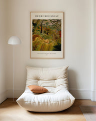 After Hover: Henri Rousseau - Museum-Poster Überrascht! Gewitter im Urwald