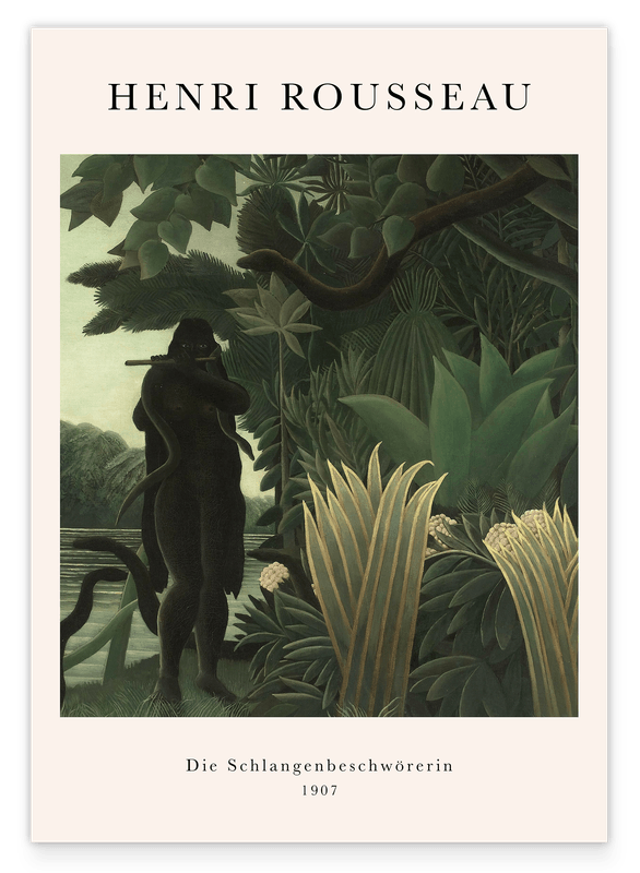 Henri Rousseau - Museum-Poster Die Schlangenbeschwörerin