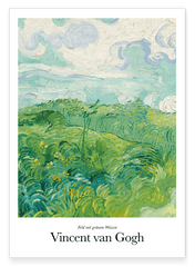 Vincent van Gogh - Museum-Poster Feld mit grünem Weizen