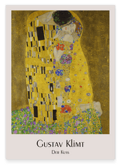 Gustav Klimt - Museum-Poster Der Kuss