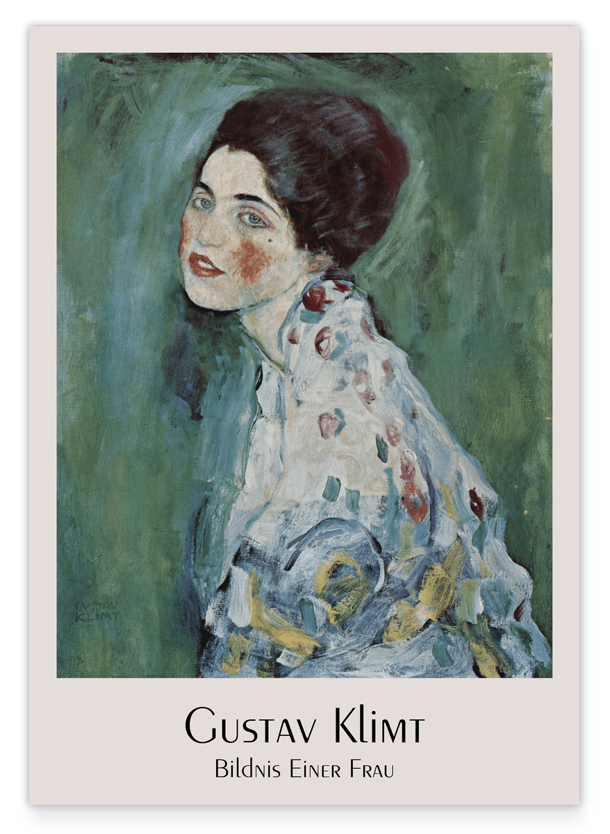 Gustav Klimt - Museum-Poster Bildnis einer Frau
