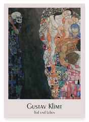 Gustav Klimt - Museum-Poster Tod und Leben II