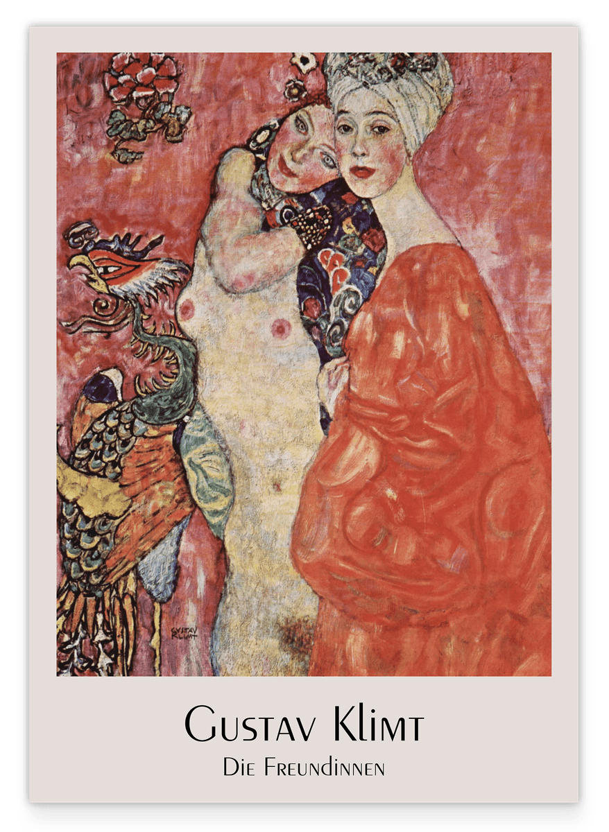 Gustav Klimt - Museum-Poster Die Freundinnen