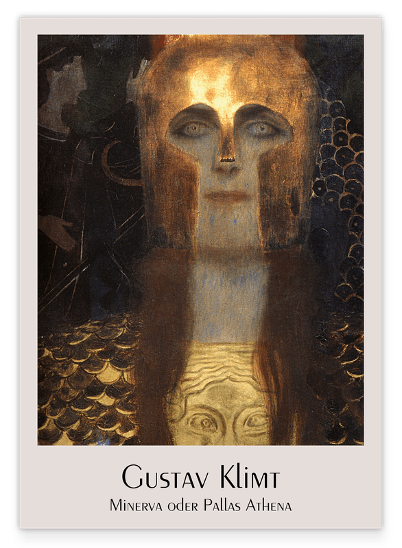 Gustav Klimt - Museum-Poster Minerva oder Pallas Athena